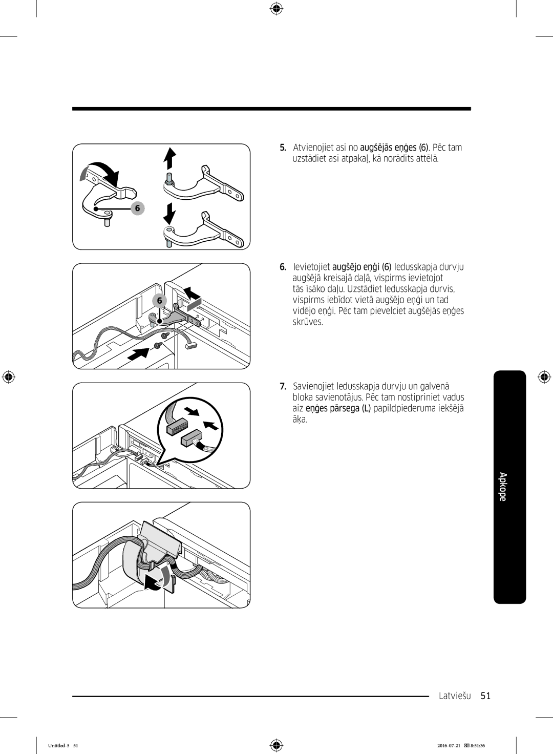 Samsung RB37K63632C/EF, RB34K6032SS/EF, RB37K63611L/EF, RB34K6232SS/EF manual Latviešu  